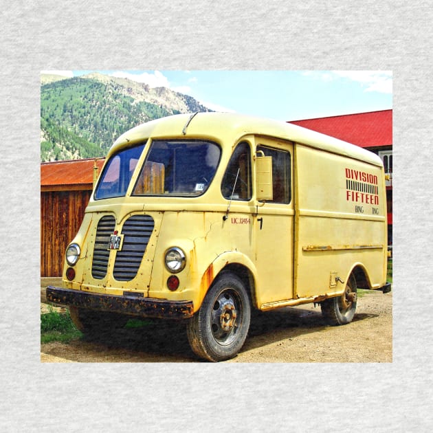 Old Yellow Vintage Delivery Van by Scubagirlamy